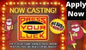 Press your luck Application 2024